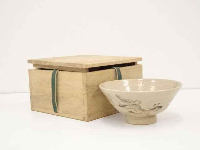 JAPANESE TEA CEREMONY / TEA BOWL CHAWAN / HORSE